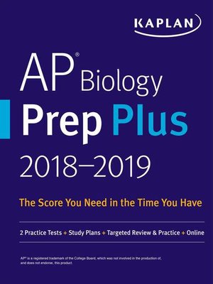cover image of AP Biology Prep Plus 2018-2019